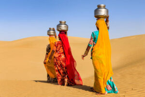 राजस्थान में पानी की कमी से जूझना