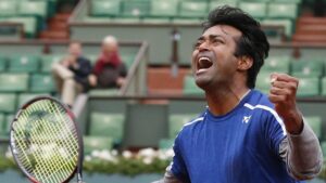 Leander Paes, the first Indian to be inducted into the International Tennis Hall 