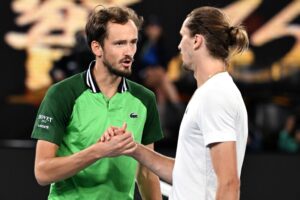 Daniil Medvedev defeated Alexander Zverev by going into "aggressive" mode 