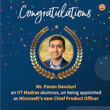 IIT Madras graduate Pavan Davuluri is new Microsoft Windows boss 