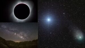 सूर्य के अंधकारमय होते ही चार ग्रह, दुर्लभ धूमकेतु दिखाई देंगे।