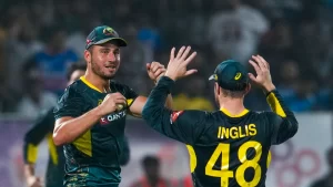 Marcus Stoinis discusses the Australian contract snub following the match