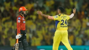 With RR's late collapse, CSK and SRH are vying for the top two spots.