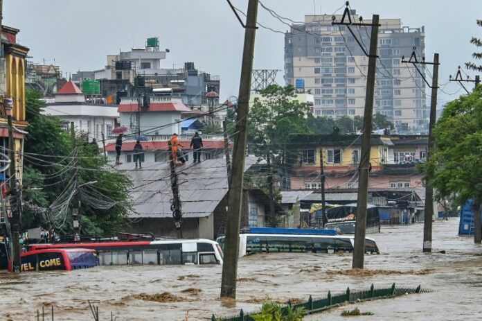 Heavy rain and flooding in Nepal resulted in 59 deaths; 44 people are still missing.