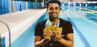 Swimmer Niranjan Mukundan stands with a steely spine against a sea of painful failures.